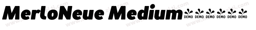 MerloNeue Medium字体转换